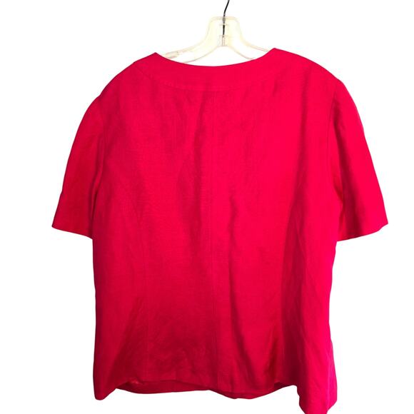 East 5th 1X Women's Blazer Red Suit Coat Plus Size 14W 16W Jacket - Picture 4 of 5